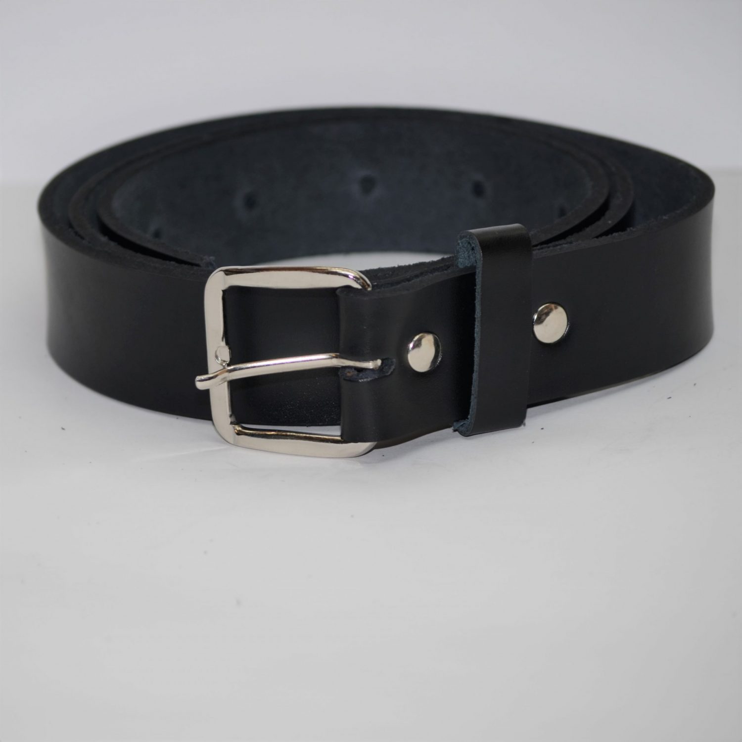 Tanmark Leather Belt With Square Buckle 1¼
