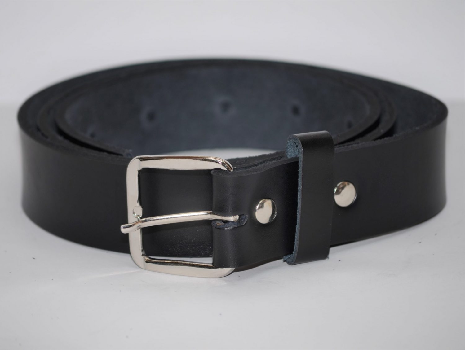 Tanmark Leather Belt With Square Buckle 1¼