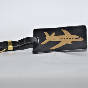 Tanmark Real Leather Luggage Tag - Style No. Transport