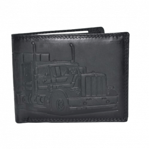 Real leather Embossed Wallet - Style No. AI-91ES (Truck Mafia) asst colours