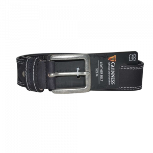 Guinness 1½" Leather Belt - Style No. JBGNBT02 (B (White Stitching) (Packs Of 10 ASST Sizes)