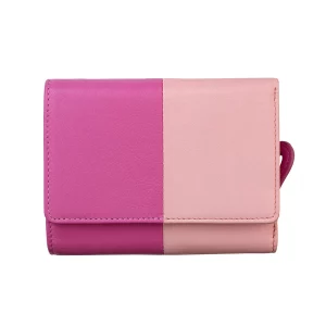 Primehide Leather 2 Tone Purse - Style No. Clara 6100 (Asst Colours)