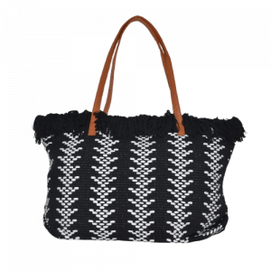 1 Woven Cotton Beach Bag - Style No. Sandy (Assorted Colours)