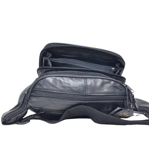 Lorenz Leather Organiser Extra Large Waist Bag - Style No. 1964 (Black Only) - Image 2