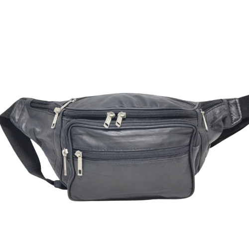 Lorenz Leather Waist Bag - Style No. 1446 (Black Only)