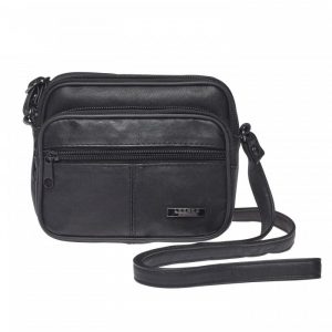 Lorenz Small Leather Shoulder/Belt Bag - Style No. 1910 (Black Only)