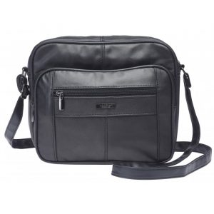 Lorenz Leather Unisex Bag -Style No. 1930 (Black Only)